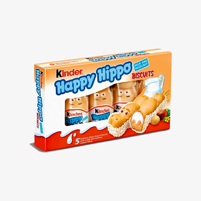 Kinder Happy Hippo al Cioccolato - Scatola da 5 Pezzi